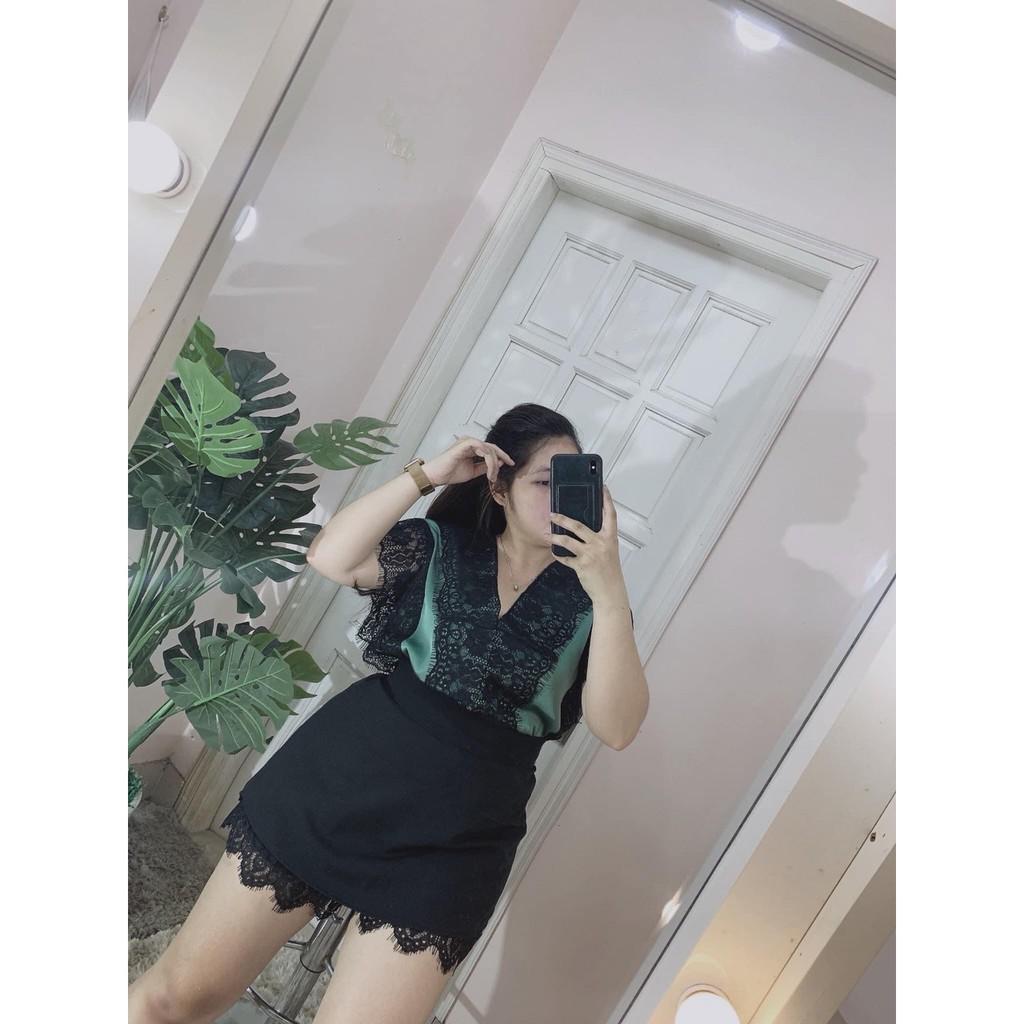 Quần giả váy ren