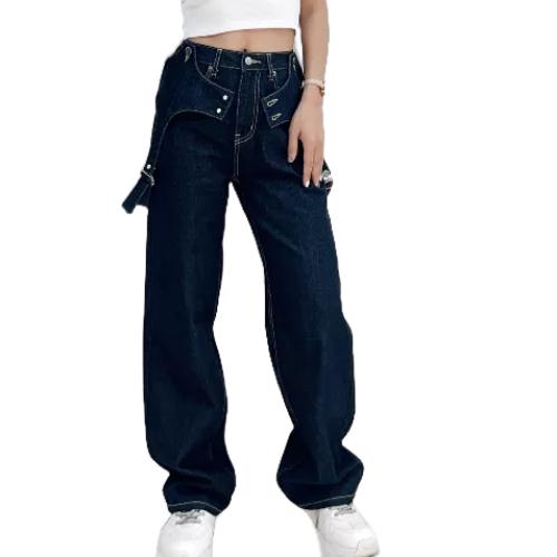 Quần Jean + Áo Yếm Y1_Bộ quần bò nữ + Áo yếm jean siêu đẹp, chất liệu jeans 100% cotton cao cấp | Samma Jeans