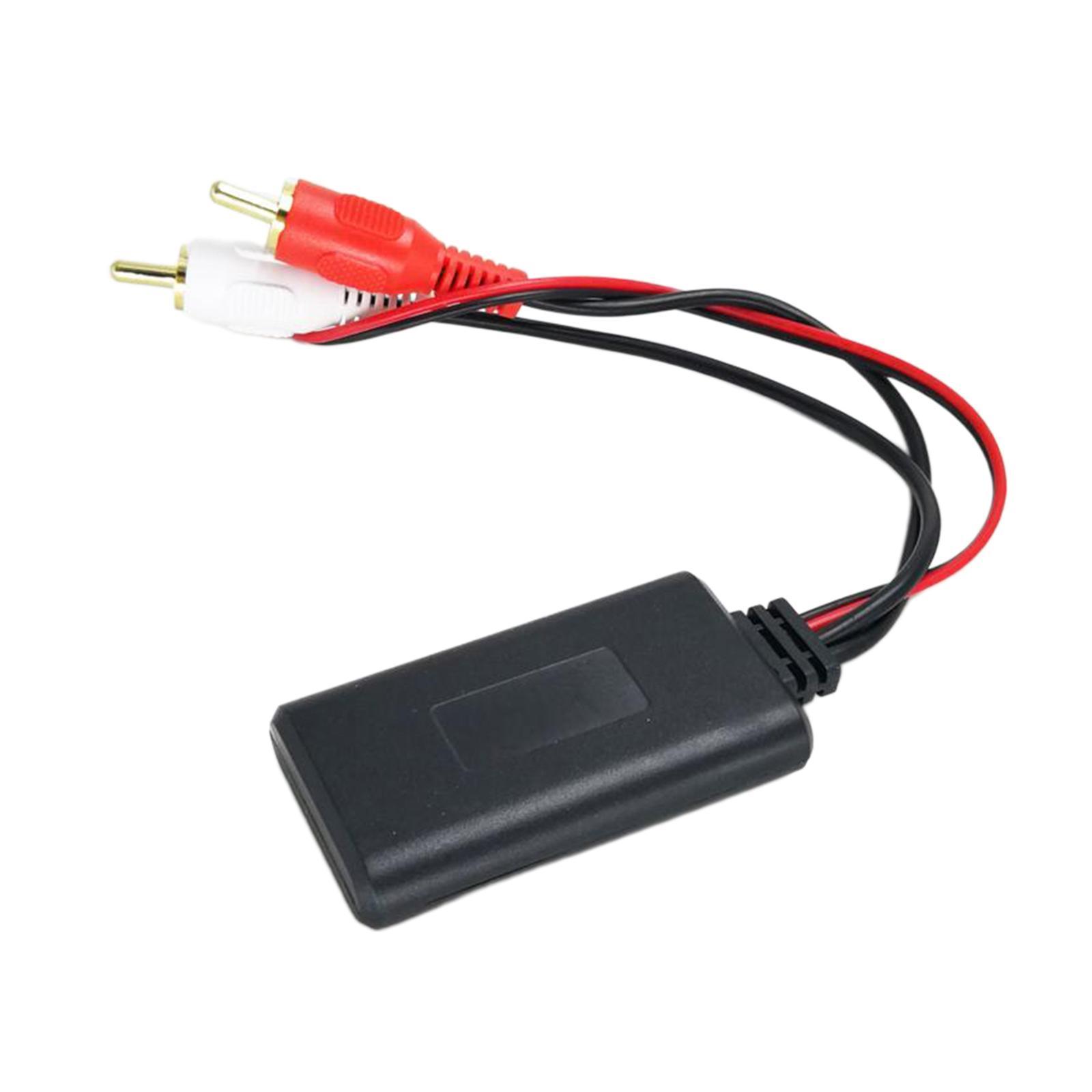 4X 2-in-1 Auto Radio USB Bluetooth Adapter Stereo Wireless Audio Wire 2 RCA