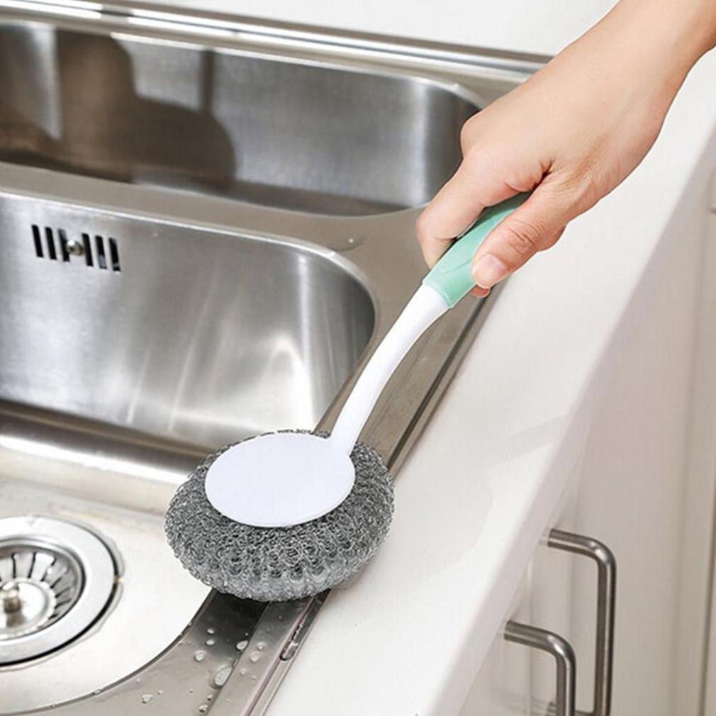 Cọ Chà Xoong,Chảo Có Tay Cầm Dài Tiện Dụng