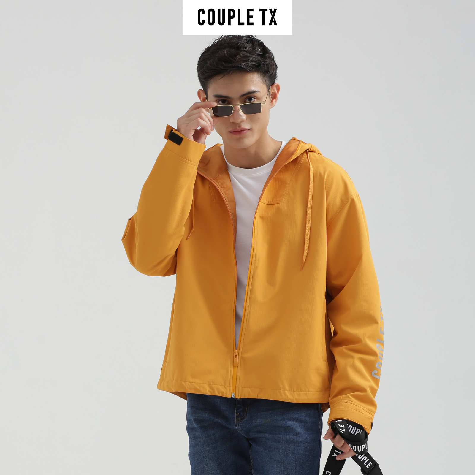 COUPLE TX - Áo Khoác Nam Dù Trượt Nước Vải Gân Mờ MOP 1029