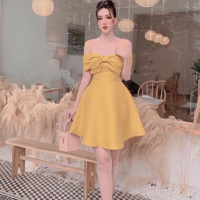 Đầm xoè ngắn 2 dây rớt vai SIÊU XINH -MS180V- Có size M/L đến 57kgMM MM