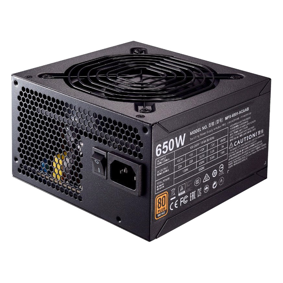 Nguồn Máy Tính Cooler Master MWE 650 BRONZE - V2 - Hàng Chính Hãng