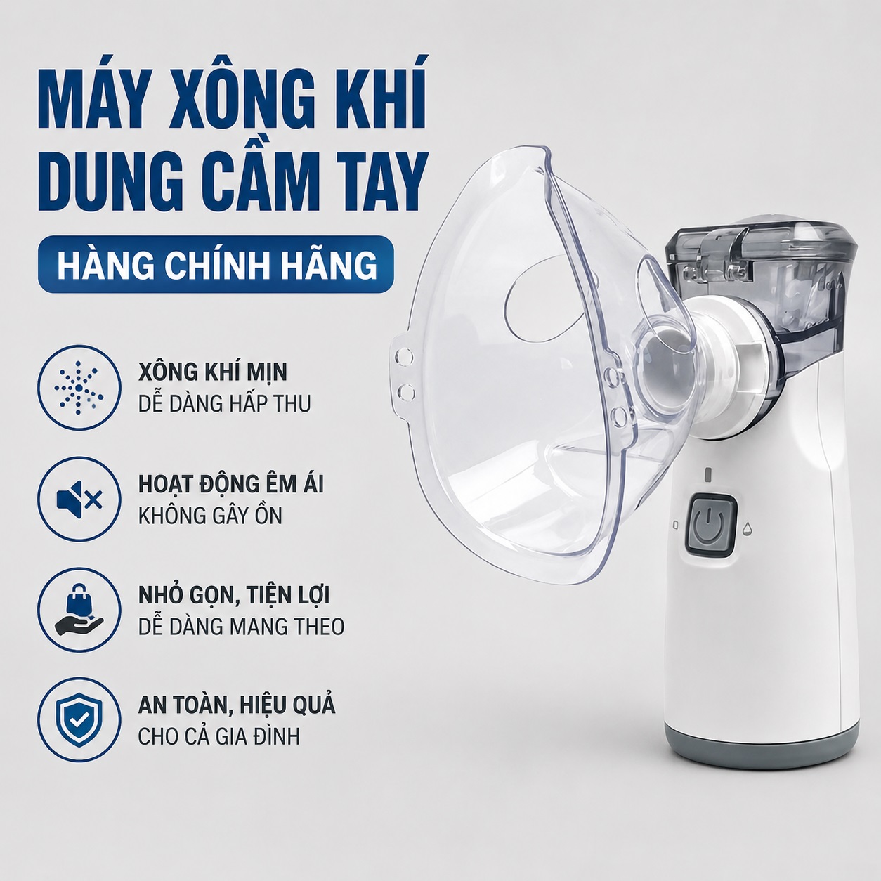 Máy Xông Khí Dung Cầm Tay Kachi YS35: Giải Pháp Hô Hấp Linh Hoạt Mọi Lúc, Mọi Nơi - hàng chính hãng