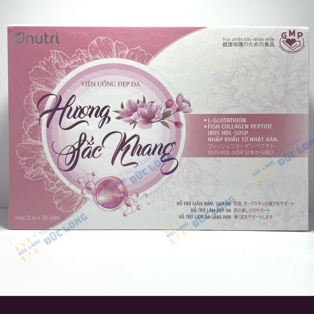 Viên Uống Đẹp Da Hương Sắc Khang hỗ trợ giảm nám & sạm da - Hộp 2 lọ x 30 viên