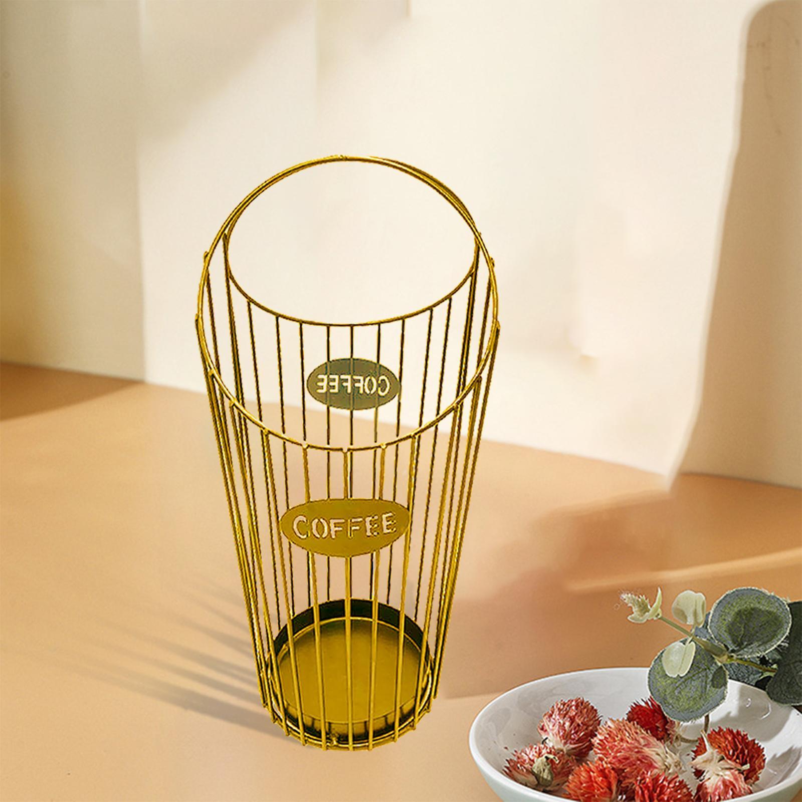 Coffee Capsule Holder Large Capacit Coffee Capsule Storage Basket for Countertop