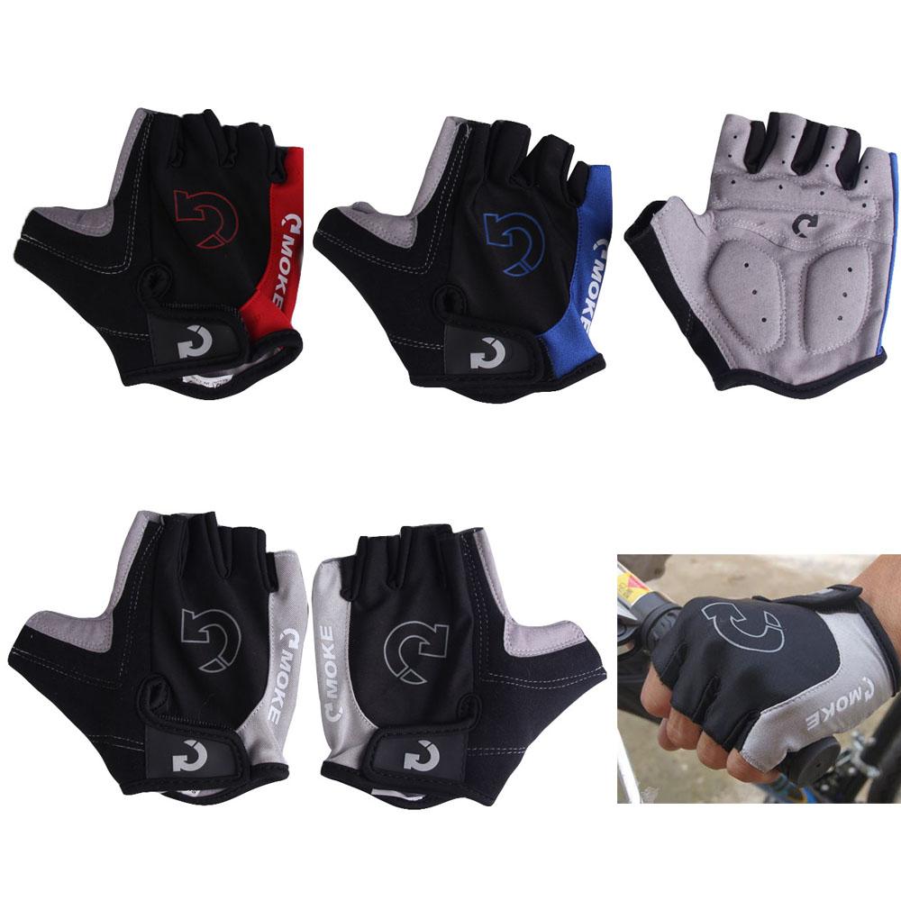 Xe đạp mới nửa ngón tay găng tay xe đạp -Slip -sweat gel xe đạp găng tay xe đạp MTB Road Mountain Bike Găng tay thể thao Color: Red Size: XL