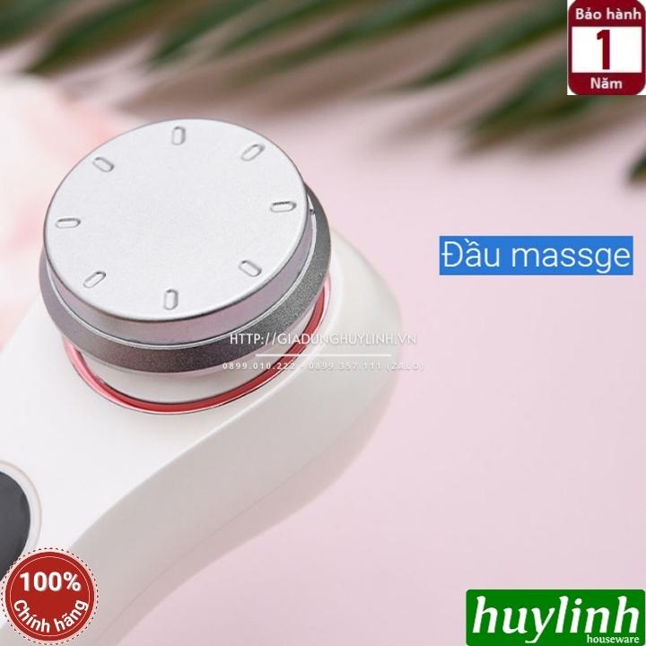 Máy massage đẩy tinh chất dưỡng trắng Halio Ion Hot &amp; Cool - Tặng Gel dưỡng ẩm nha đam Milaganics 300ml - Hàng chính hãng
