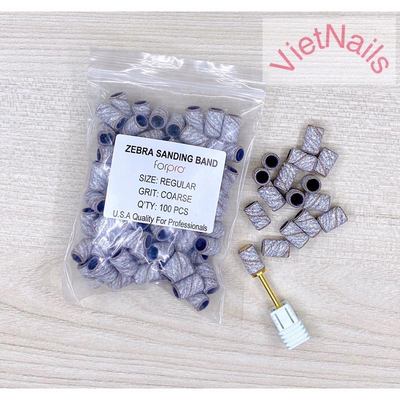 Set 50 &amp; 100 đầu mài nhám xanh &amp; xám zebra USA (Mịn &amp; Nhám)