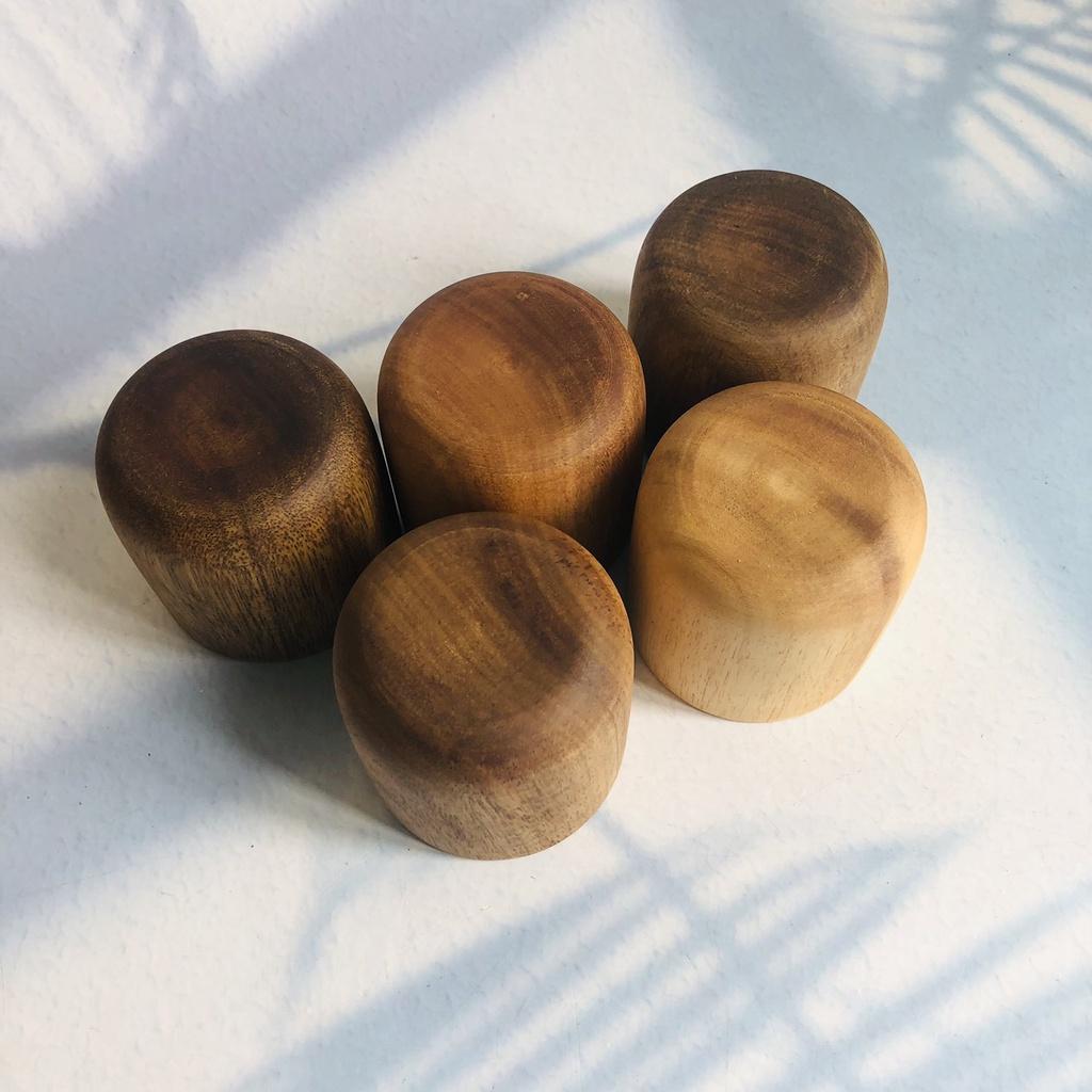 CỐC GỖ KEO 6x6 cm, Cốc Gỗ Uống Trà, Cà Phê, Chụp Ảnh Decor Của Craft Closet