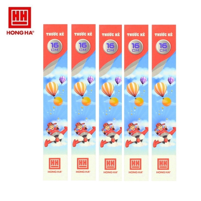 Set 5 thước kẻ học sinh 15cm/20cm Hồng Hà 3367 / 3385