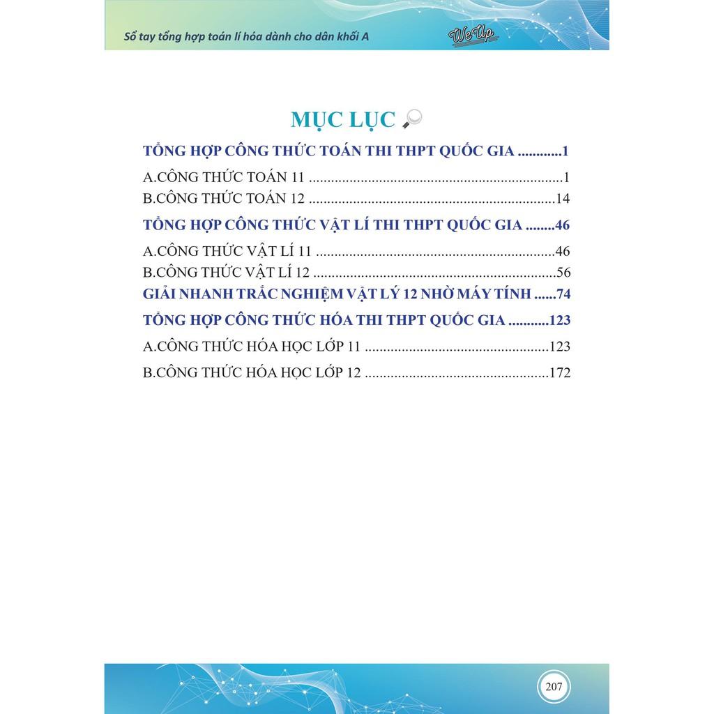 Sách-Sổ tay kiến thức môn Toán Lí Hóa