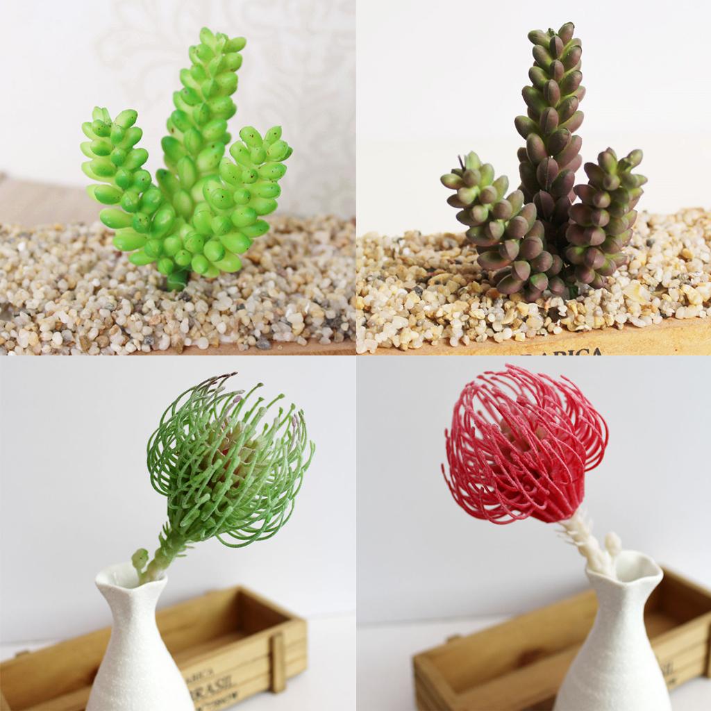 Artificial Green Succulent Plants Wedding Party Decor Home Garden Decor #1