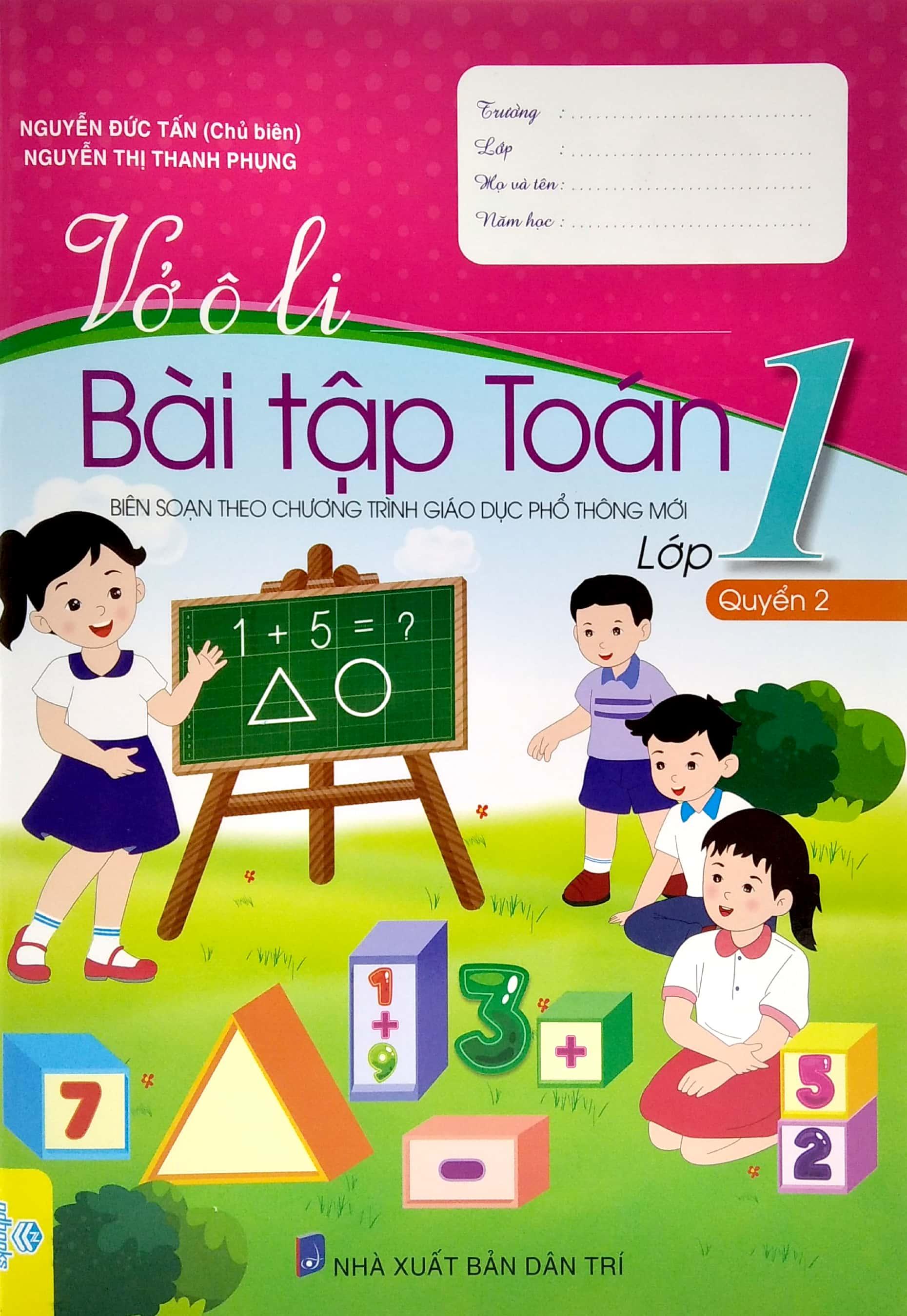 Vở Ô Li Bài Tập Toán 1 - Quyển 2