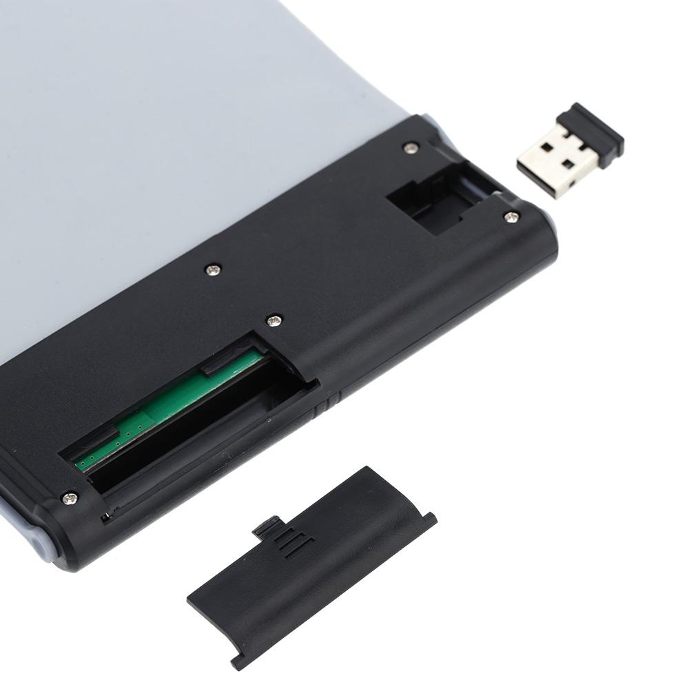 Bàn phím không dây silicon mềm có thể giặt được với Bộ thu USB cho PC