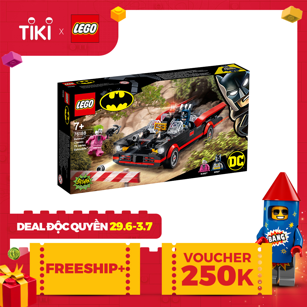LEGO SUPER HEROES 76188 Siêu Xe Người Dơi Đối Đầu Joker (345 chi tiết)