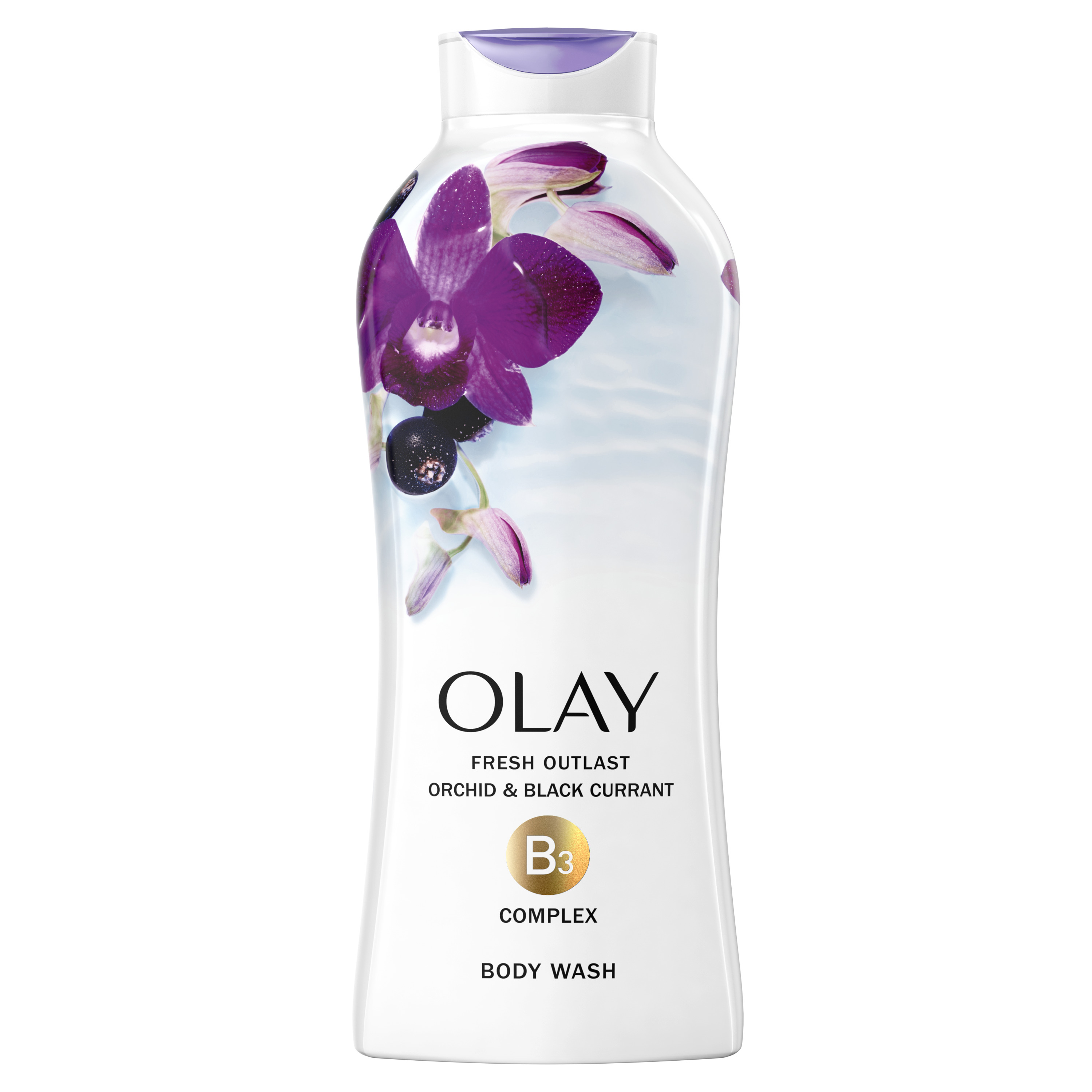 Sữa Tắm Dưỡng Ẩm Olay Fresh Outlast Soothing Orchid Black Currant Body Wash 650ml