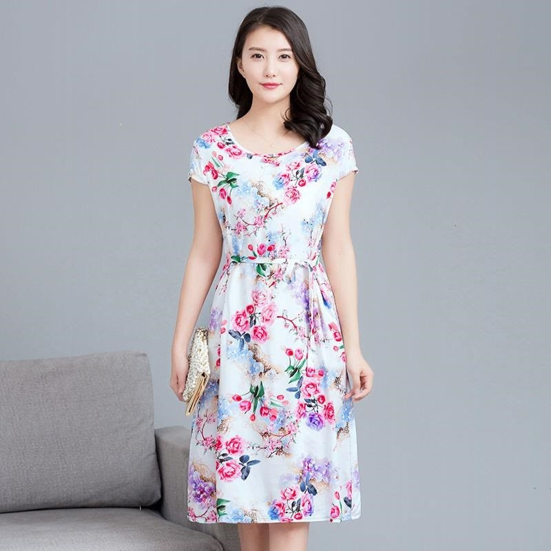 Đầm bầu hoa lá cột dây xinh Haint Boutique B109