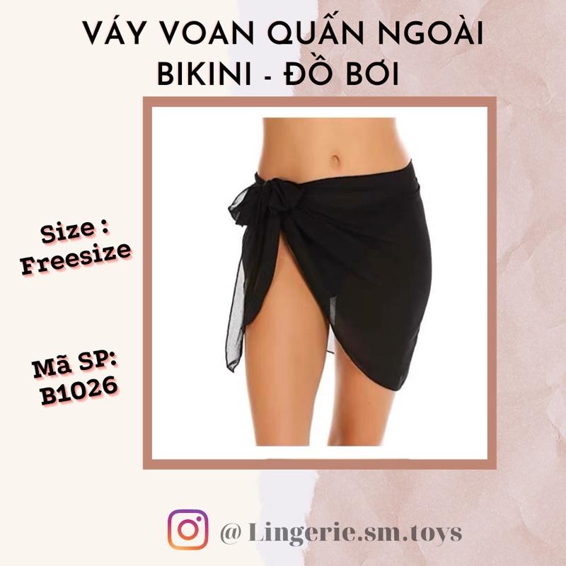 B1026 Váy voan quấn ngoài đồ bơi / bikini Cho Nữ - Nhiều Kiểu Buộc Sáng Tạo