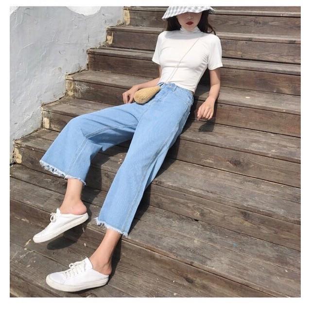 Quần Jean Nữ Ống Rộng - Quần Jean Nữ Suông Kitty30