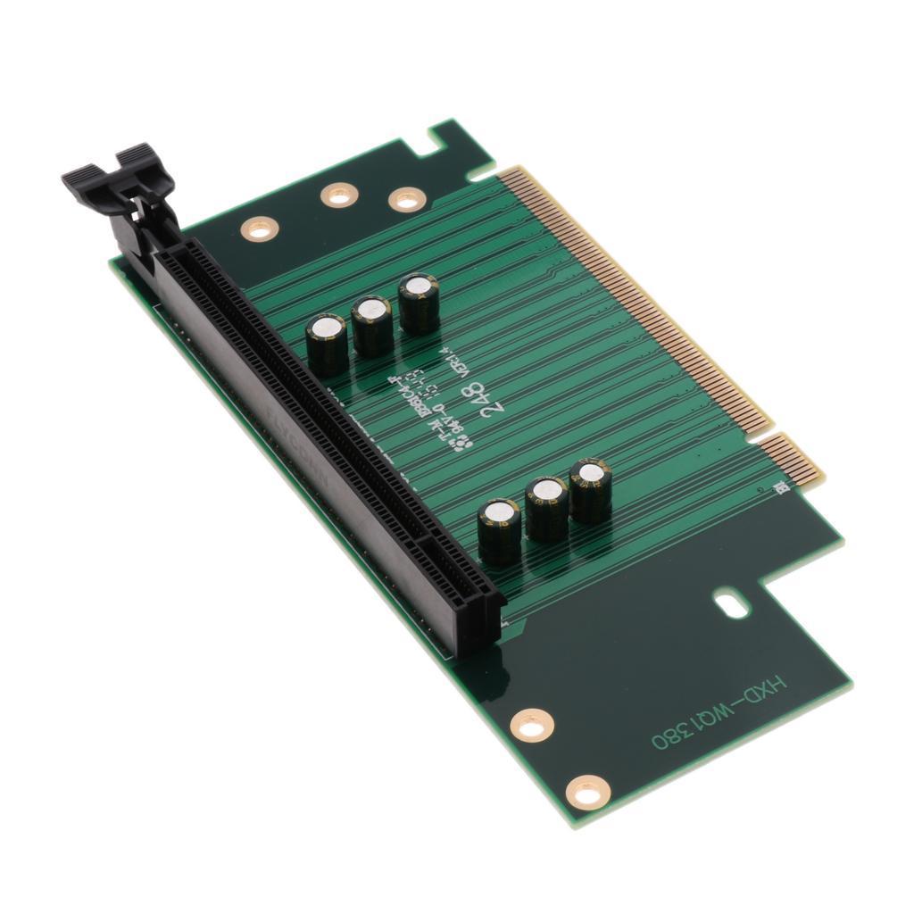 1 x PCI-E Riser 16X Graphics Extension Riser Adapter Card For Computer Case