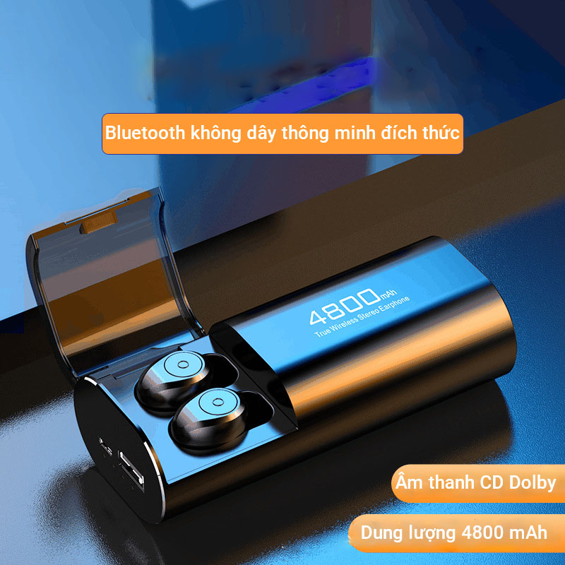 Tai nghe bluetooth FLOVEME S11 – Kiêm sạc dự phòng với pin khủng 4800mAh sử dụng liên tục tới 7h – Âm thanh HIFI chất lượng sống động - Hàng Chính Hãng