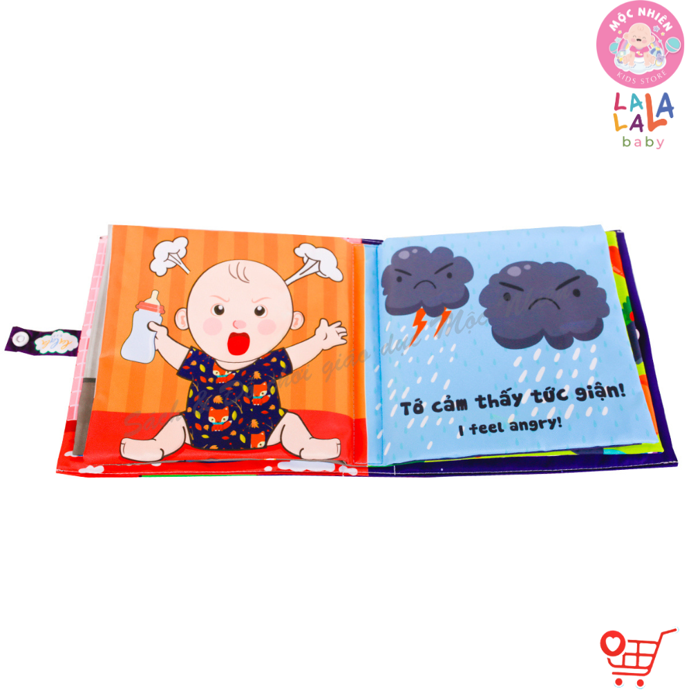 Sách Vải Lật Mở Đa Tương Tác Cho Bé 0 - 4 tuổi - Lalala Baby (Nhiều chủ đề)