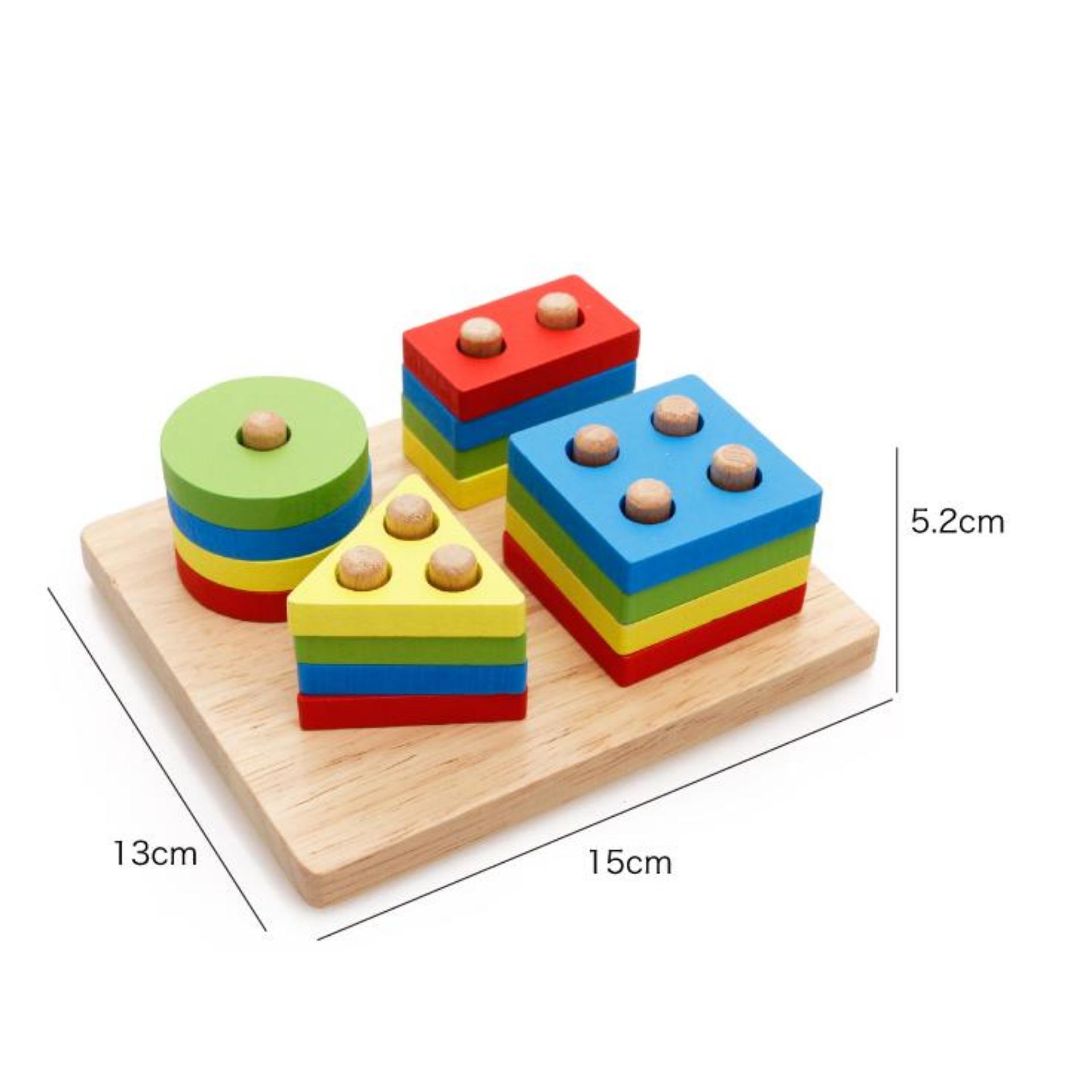 Thả hình hình học Sankid - đồ chơi giáo dục montessori