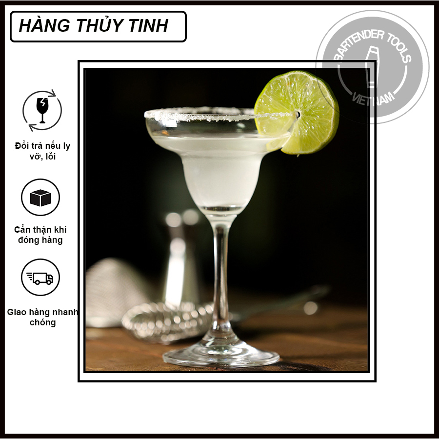 Cocktail glass - Ly cocktail thủy tinh Ocean 2 tầng mẫu ngắn 200ml