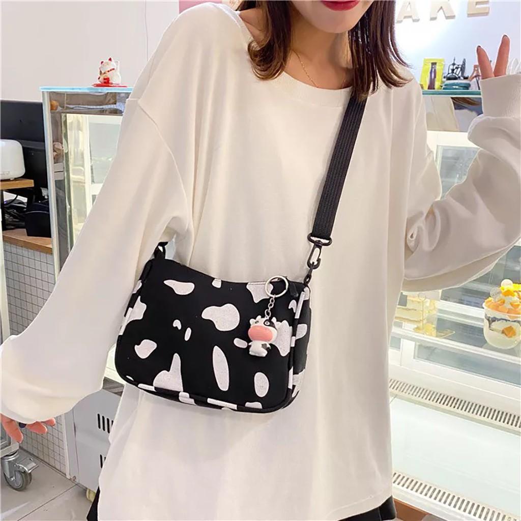 Túi tote vải canvas nữ đẹp đeo chéo đựng đồ đi học cute dễ thương giá rẻ TV03