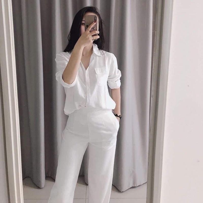️Quần sớ nữ dáng dài 3 màu khoá cạnh công sở️Elisa fashion