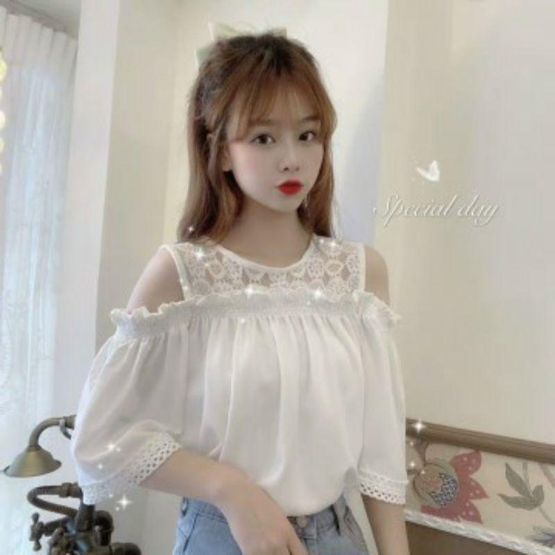 ÁO REN TRỄ VAI
