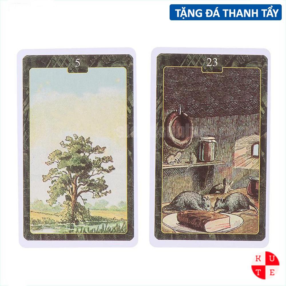 Bài Oracle Lo Scarabeo Lenormand 36 Lá Bài Tặng Đá Thanh Tẩy