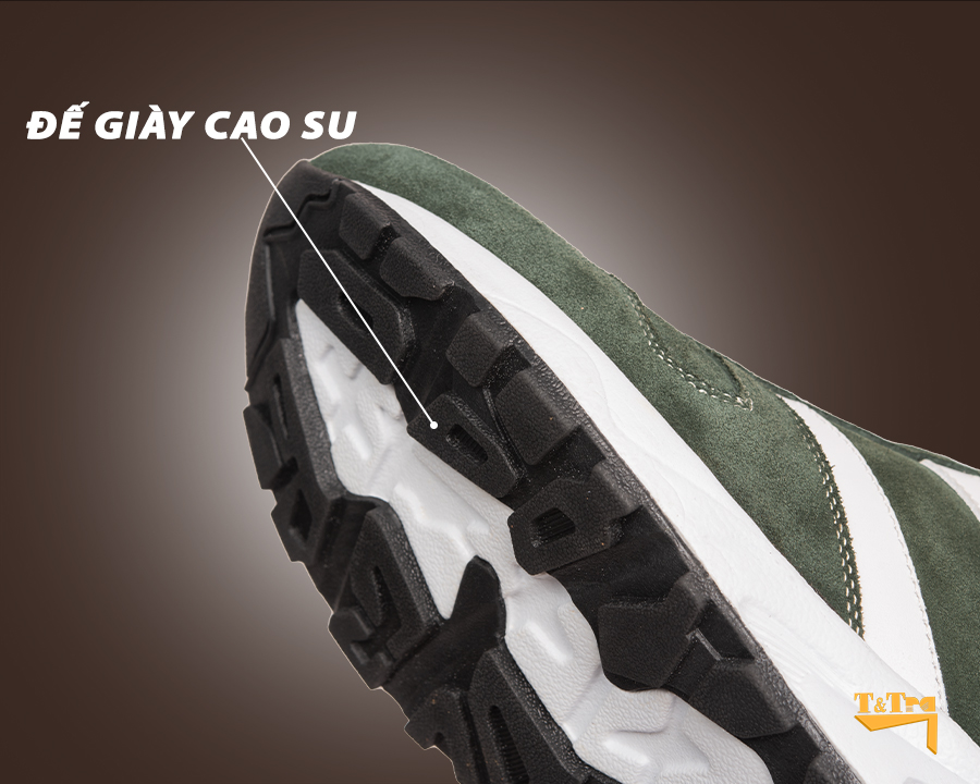 Giày Độn Nam Siêu Nhẹ T&TRA Tăng Cao 8Cm- T21 Xanh Rêu - Chất Liệu Da Bò Cao Cấp, Đế và Lót Tăng Cao Chất Liệu EVA Siêu Nhẹ, Trọng Lượng Nhẹ Hơn 30% So Với Đế Cao Su
