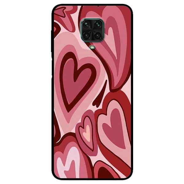 Ốp lưng dành cho Xiaomi Redmi Note 9s / Redmi Note 9 Pro / Redmi Note 9 Pro Max - Tim Viền Đỏ