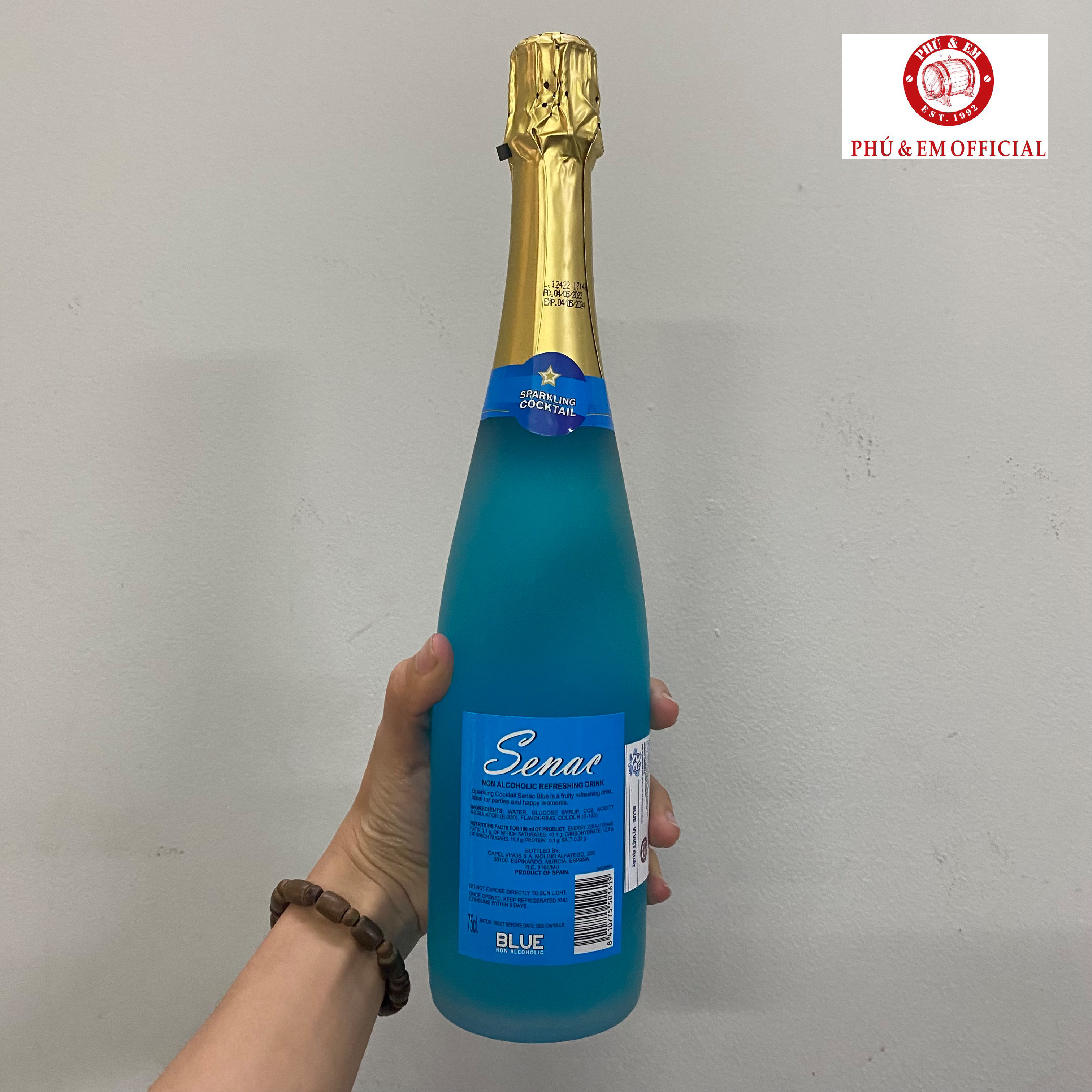 Nước Trái Cây Lên Men Có Ga Không Cồn Senac Cocktail - Vị Việt Quất