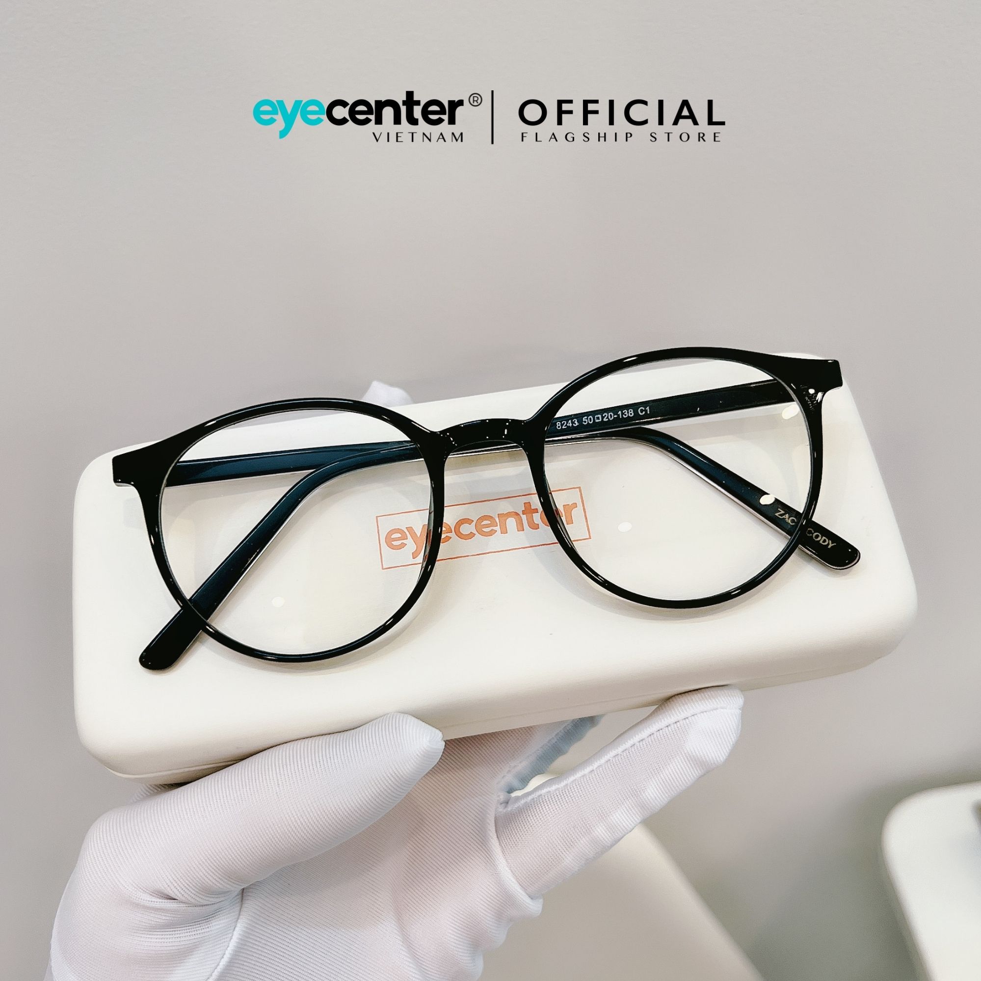 Gọng kính cận nam nữ chính hãng ZAC &amp;amp; CODY C55-S lõi thép chống gãy nhập khẩu by Eye Center Vietnam