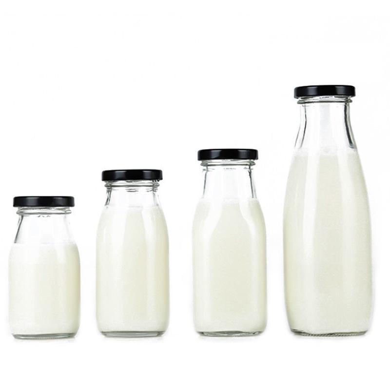 Chai thuỷ tinh đựng sữa hạt nước trái cây 200ml -300ml nắp vặn thiếc đựng nươc trái cây, sinh tố, thực phẩm