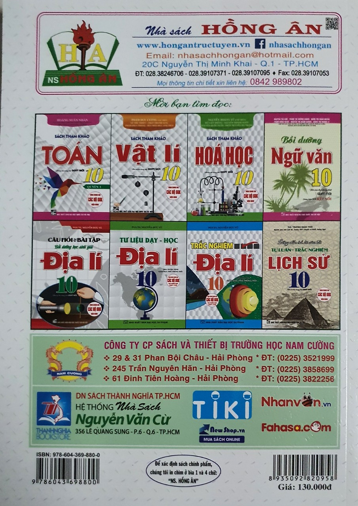 SÁCH-Bài Tập Tiếng Anh Lớp 10 Không Đáp Án HA-MK