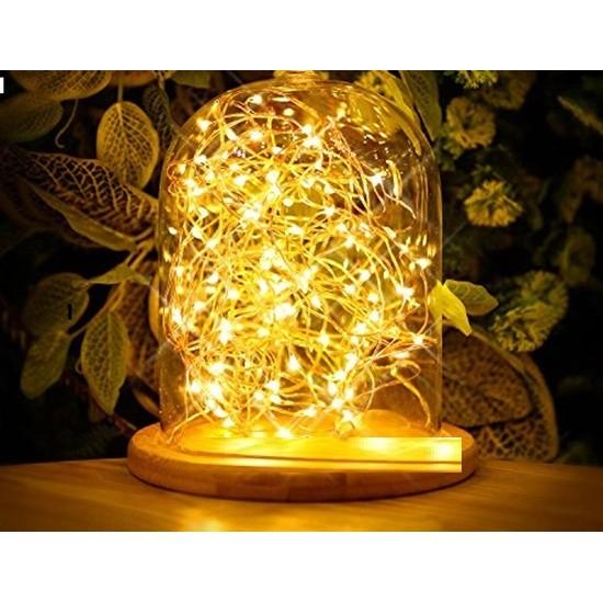 Bộ 10 dây đèn led trang trí 10m màu vàng Thiên Mã