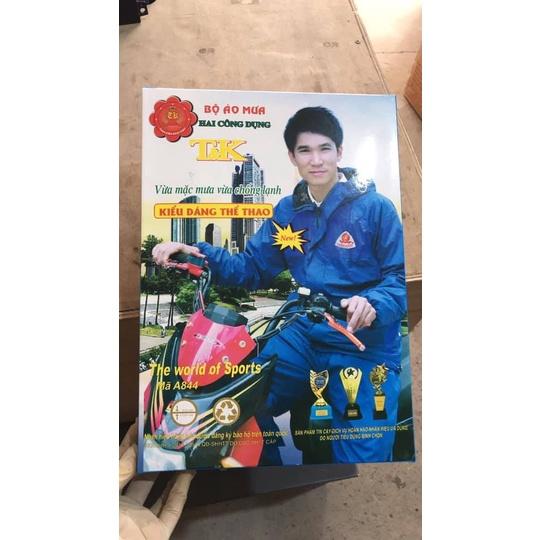 Áo Mưa Bộ Gió Thời Trang 2 Lớp Chính Hãng Thảo Kiên