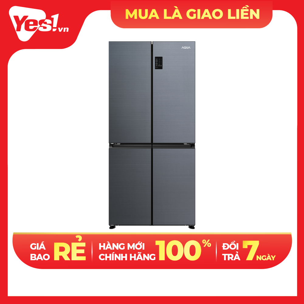 Tủ lạnh Aqua Inverter 469 lít Multi Door AQR-M536XA(SL) - Hàng chính hãng - Chỉ giao HCM
