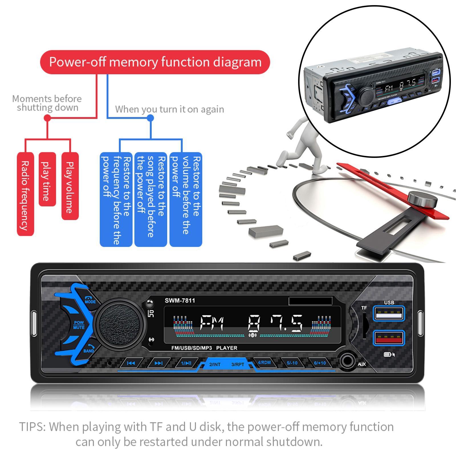Car 12V   Bluetooth USB MP3 Player Receiver with Remote Universal