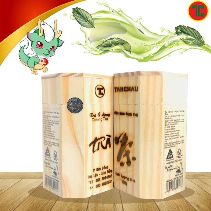 [TÂM CHÂU] Trà Oolong Hộp Gỗ 100G
