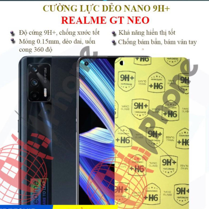 Dán cường lực dẻo nano dành cho Realme GT Neo