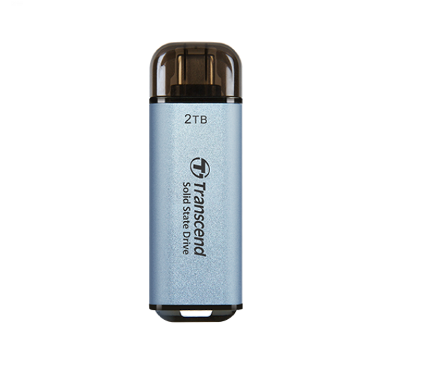 Ổ Cứng Di Động SSD Siêu nhỏ Transcend ESD300 2TB USB 3.2 Gen2x1 Type-C TS2TESD300 - Hàng Chính Hãng