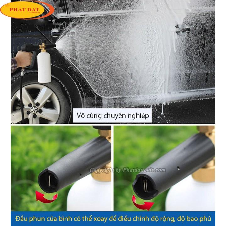 Bình Phun Tạo Bọt Tuyết Gắn Vòi Xịt Rửa Xe