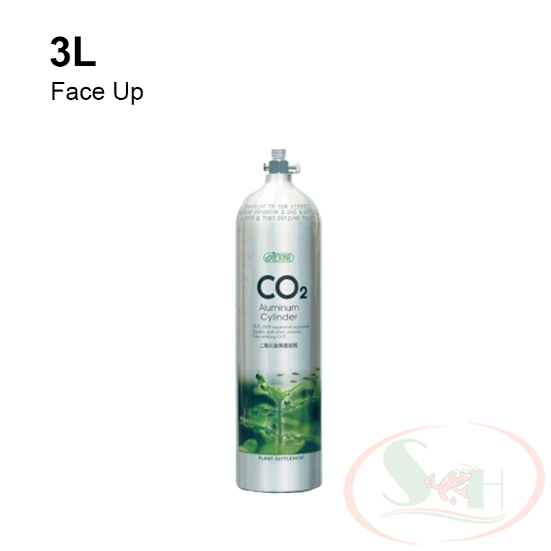 Bình co2 nhôm Ista 0.5L, 1L, 2L, 3L Aluminum Cylinder van tổng kim loại Đài Loan thủy sinh 1, 2, 3 lít