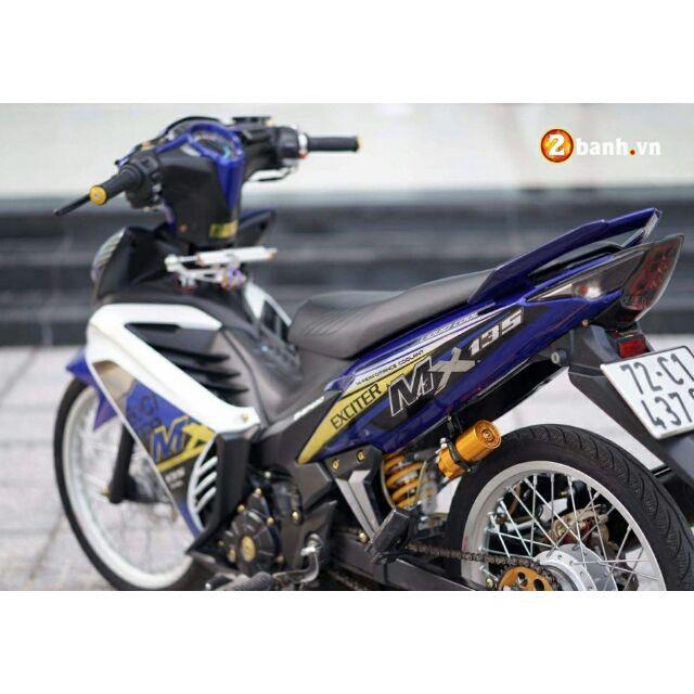 Exciter 135cc màu xanh trắng GP côn tay 2012 nguyên bản  2banhvn