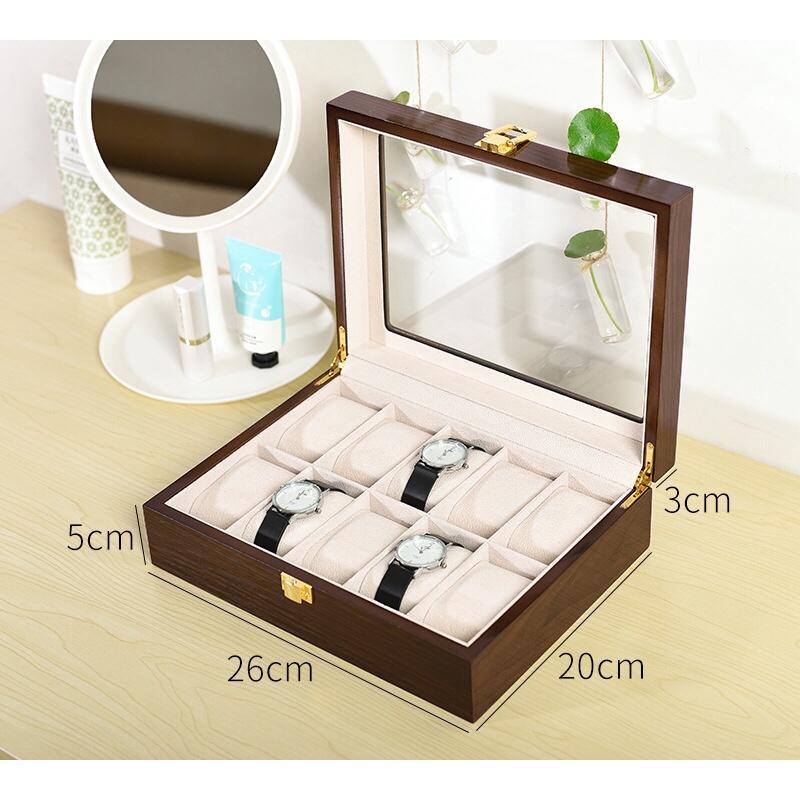 Hộp đựng đồng hồ 10 ngăn gỗ cao cấp 0187